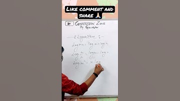 #shorts #maths #mathstrick logarithm | fast calculation trick 76