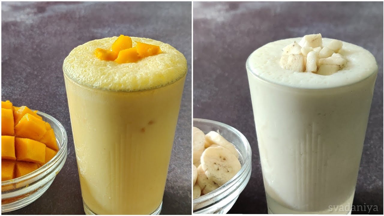 Refreshing Drinks for Summer | 2 Easy Lassi Recipe | Mango Lassi | Banana Lassi | Svadaniya