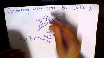 Star to delta conversion or how to convert from delta to star.