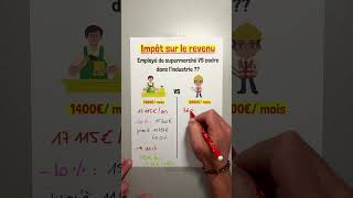 La Comparaison De Limpôt Entre Un Employé De Supermarché Et Un Cadre
