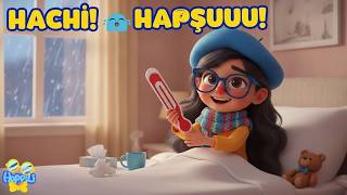 Hoppili Hasta 🤒 | Hasta Çocuk Şarkısı | Kış ve Sonbahar | Hoppili | 2-5 Yaş