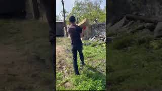 Уборка территории кладбище в селе Пашан, Закатальском районе _ 13-04-2024 года ❤️❤️❤️🌙🌙🌙☝️☝️☝️