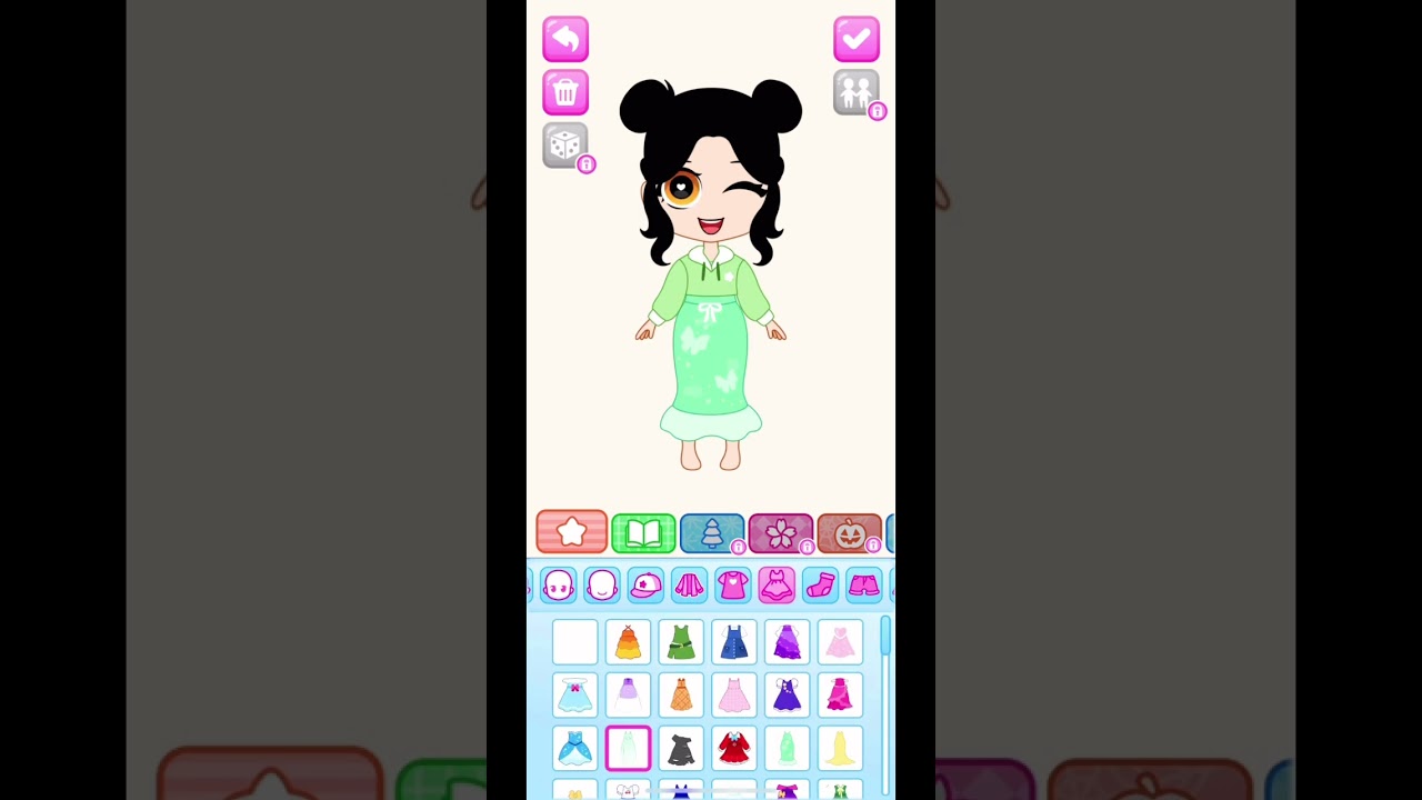 Zoey and Baby Saja from K-pop demon hunters in Chibi Dolls