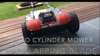 Ozito Cylinder Mower Backlapping