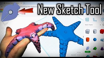 New Tinkercad Sketch Tool In Action! Articulated Starfish!