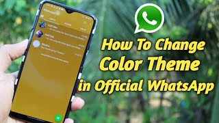How To Change Theme Color In Official WhatsApp [Hindi] screenshot 1