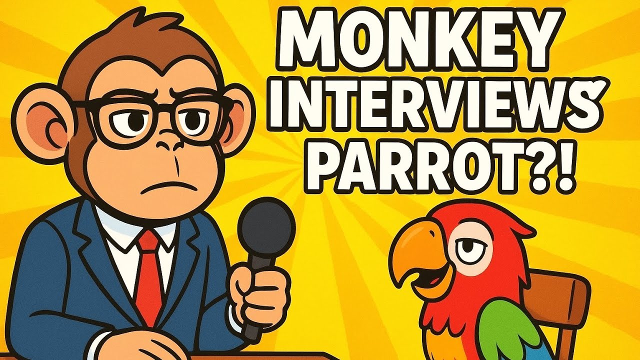 MONKEY INTERVIEWS PARROT?! - YouTube