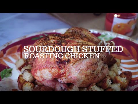Sourdough Stuffed Roasting Chicken