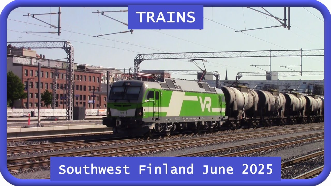 Train videos: Southwest Finland June 2025