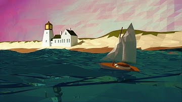 Blender Low Poly Sailboat Timelapse