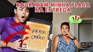 PLACA DE 1 MILHÃO ! ROUBARAM MINHA PLACA DE OURO ? TIVE AZAR NA ENTREGA ?
