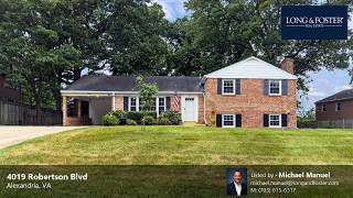 Sale: 5 Beds - 2 Baths - 2303 sq ft - Alexandria - VA [$795,000] MLS #: VAFX2296854