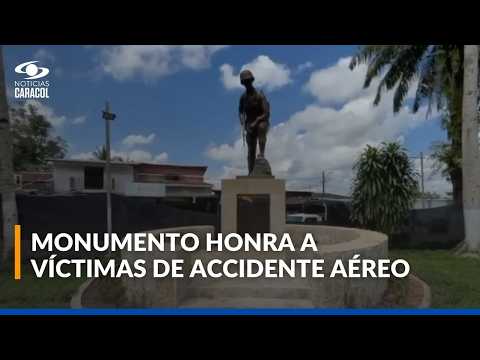 Inauguran monumento en homenaje a las víctimas de accidente de avión Hércules de la FAC