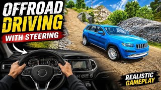 🚙 4K Off-Road Driving with Steering Wheel | Extreme Mountain Car Gameplay 🔥 screenshot 5