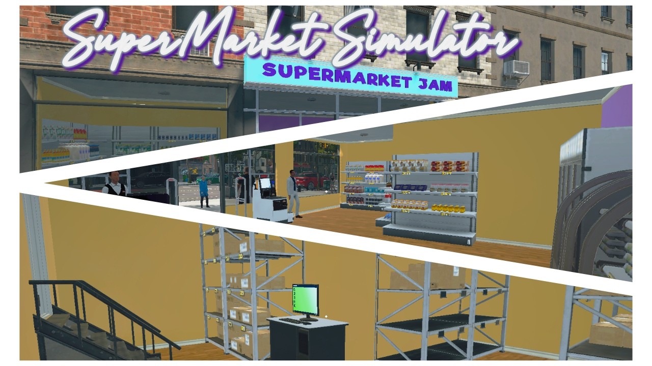 Supermarket Simulator Episode 5 - BIGGER STORE & STORAGE (Long Play No Commentary)