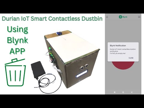 Tutorial: IoT Smart Contactless Dustbin with Blynk Notification, Arduino Smart  Dustbin, RBT STEM 
