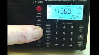 Qodosen Dx-286 Hidden Feature Turn The Amp On & Off For The Shortwave Band