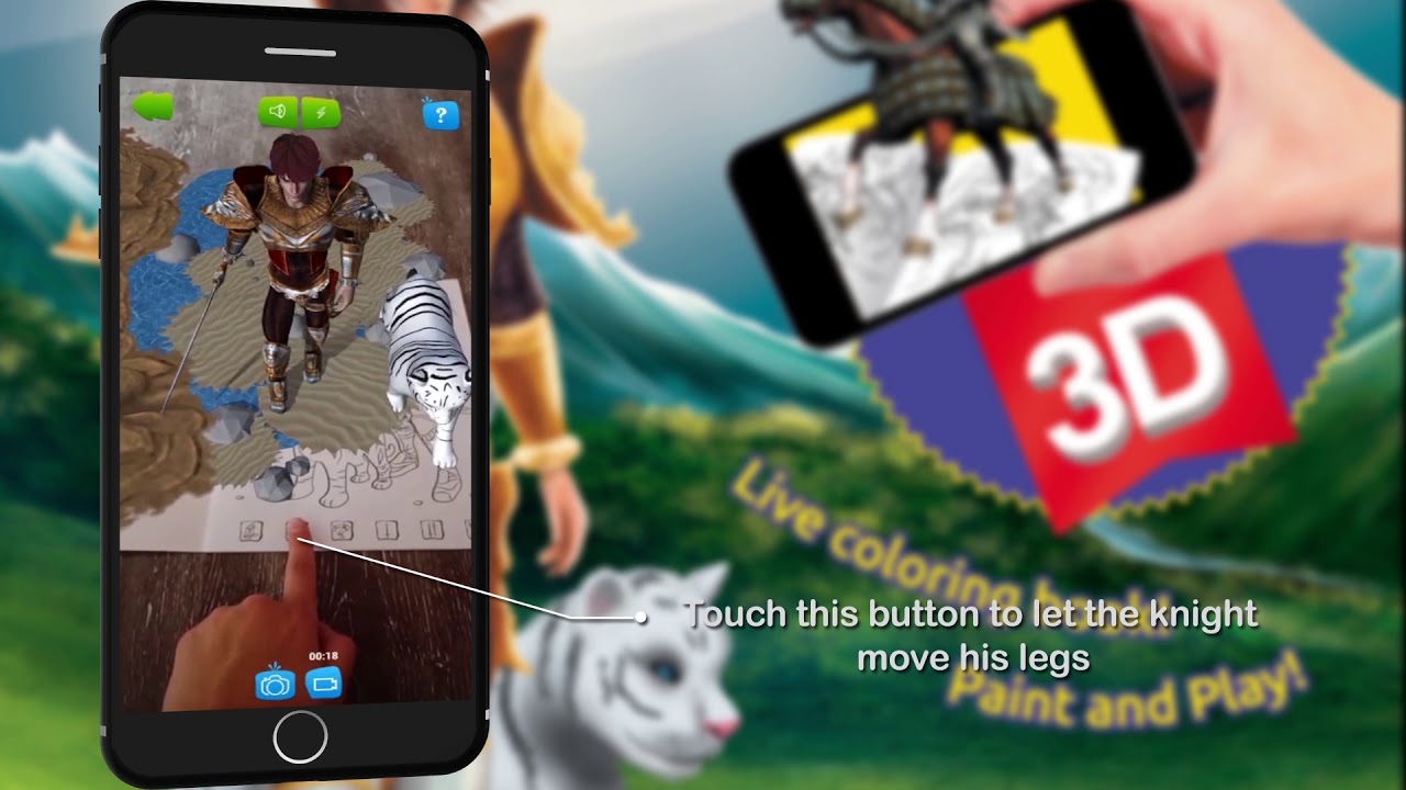 Augmented Reality (AR) The Legend Of The Knight Children's Storybook