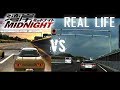 【湾岸ミッドナイト VS 実写!!】 名古屋高速環状 比較動画