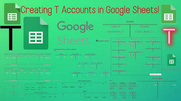 Creating T Accounts in Google Sheets with Zach Paikoff!