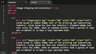 HTML Tutorials - 19 - Aligning images horizontally