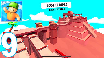 Stumble Guys Gameplay Walkthrough #9 - Lost Temple! (iOS, Android)