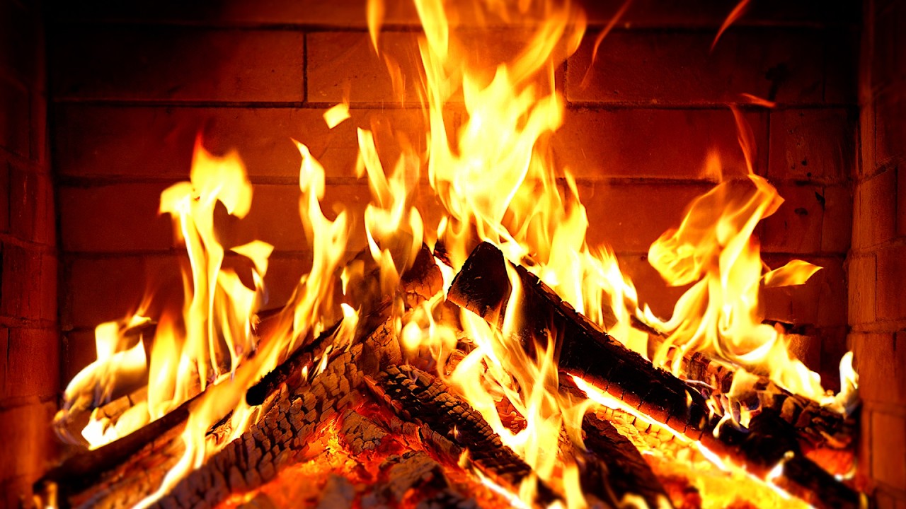 🔥 Fireplace 4K UHD! Fireplace with Crackling Fire Sounds. Fireplace Ambience