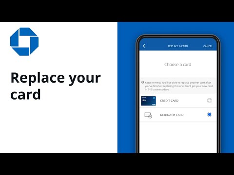 Chase Mobile® App: How to Replace Your Credit or Debit Card - YouTube