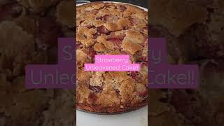 Strawberry Unleavened Cake! #Shorts