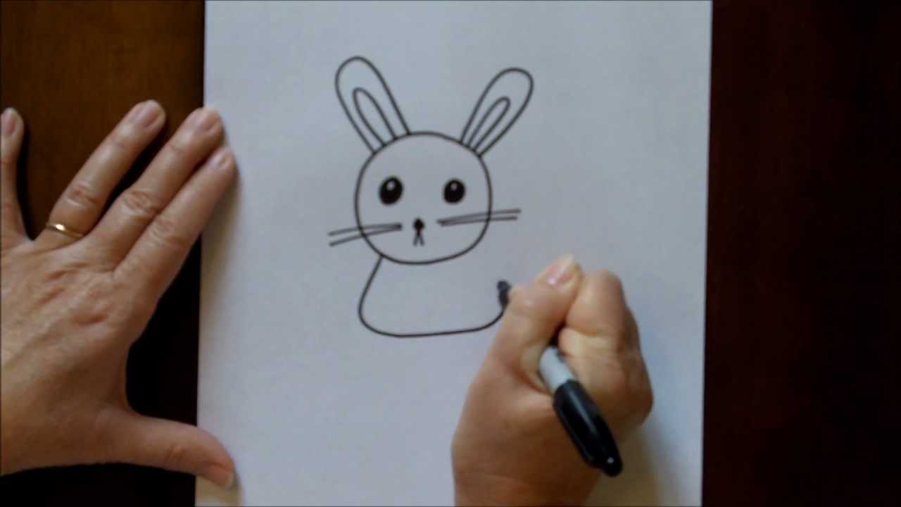 How to Draw a Cartoon Rabbit Bunny Step by Step Beginners Drawing