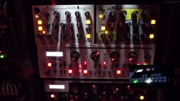 Moog Minitaur & Sirin - 500 series Moog delay - AMS Neve rmx 16 - Squarp Pyramid - Quick Synth Jam