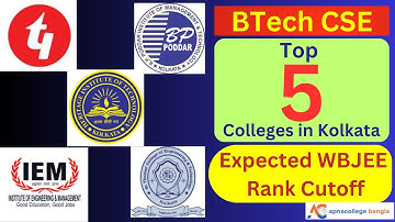 wbjee Rank Cutoff for BTech CSE 2024  I Top 5 BTech CSE Colleges in Kolkata I heritage cse cutoff