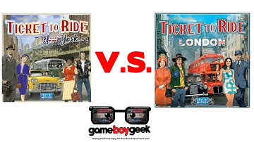 Ticket to Ride London V.S. New York with the Game Boy Geek
