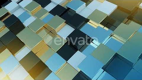 Abstract Geometric Cubes random waving motion Looping Background | Motion Graphics - Videohive