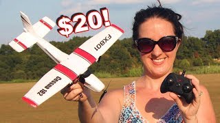 $20 RC Foam Cessna 182 RC Plane RTF  Will It Fly?  TheRcSaylors