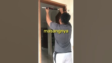 Thumbnail of Cara pasang alat pull up pintu doorway pull up bar