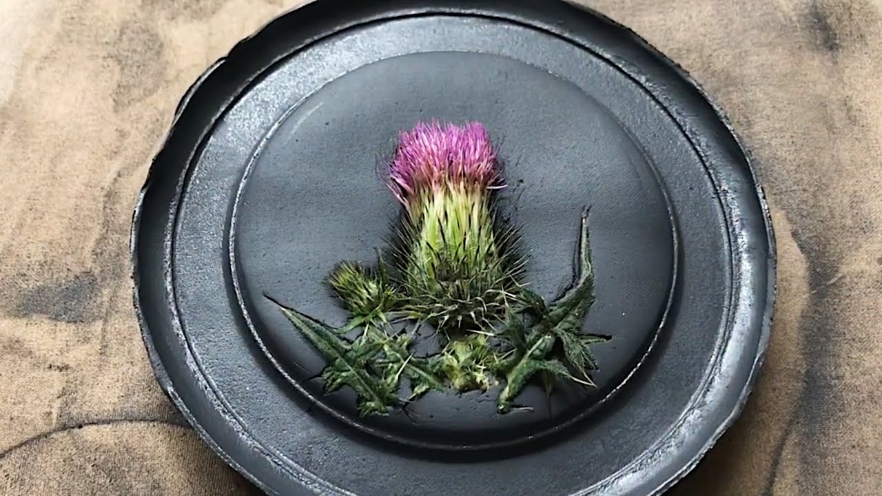 Soothing Art Vlog 🌿🌳 Pressing the compositions into clay and filling the impressions with plaster