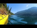 Peaceful Relaxing Kayaking - Kachess Lake, WA. Paddling, Birds, Wind, Rivers, Waterfalls, Mountains