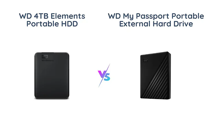 WD 4TB Portable HDD Comparison: Elements vs My Passport