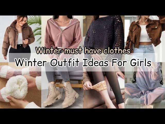 Winter dresses for girls women/Winter outfit ideas for girls/Winter must  have essentials/Winter wear 