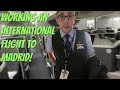 FLIGHT ATTENDANT LIFE | Working an International Flight to Madrid!