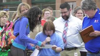 Brookville's Janae Cassatt recites Special Olympics oath