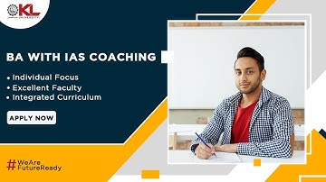 BA_IAS Admissions Open 2022 | KLuniversity