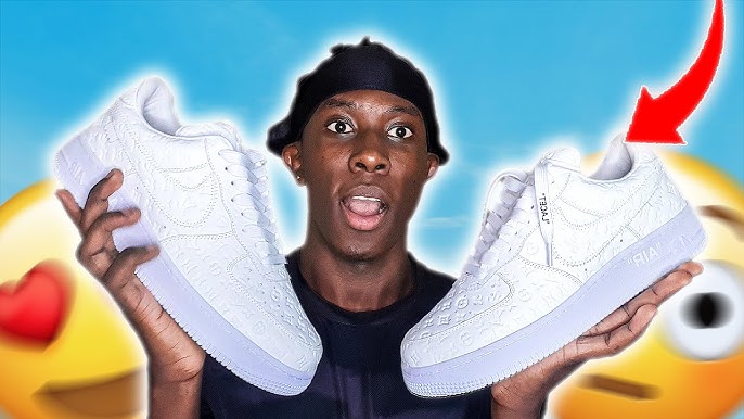 FANCY AIR FORCES 1s! Louis Vuitton LV Trainer White (Review) + ON FOOT 