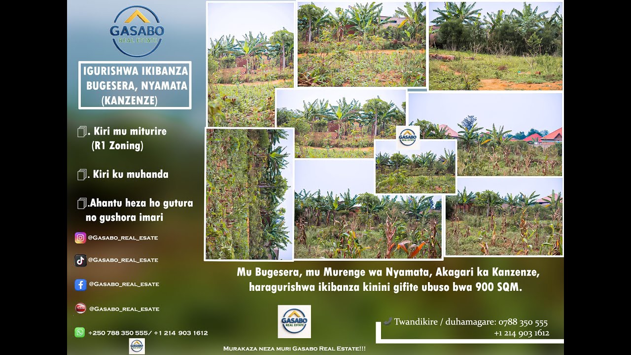 NYAMATA-KANZENZE 🔥👌🔥 KURI 25M ZAWE TURAGUHA IKIBANZA KIRIMO IBIBANZA 3 GIFITE 900SQM KIRI MURI R ONE