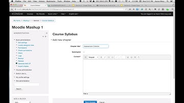 HOWTO: Use the Moodle Book Module