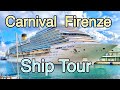 Introducing the carnival firenze cruise ship  ship tour