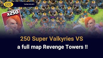 250 Super valkyries🔥VS a full map Revenge Towers!🤯