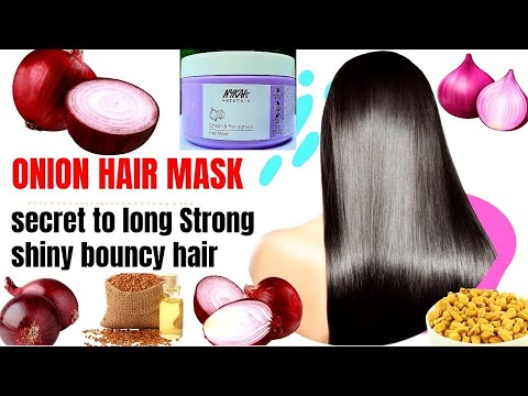 ONION HAIR MASK for long hair growth |fenugreek for shiny bouncy hair |RARA |weekly haircare routine