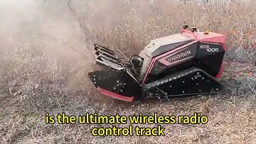Vigorun remote control utility flail mulcher made by Vigorun Tech #mower #chinamower #rasenmäher